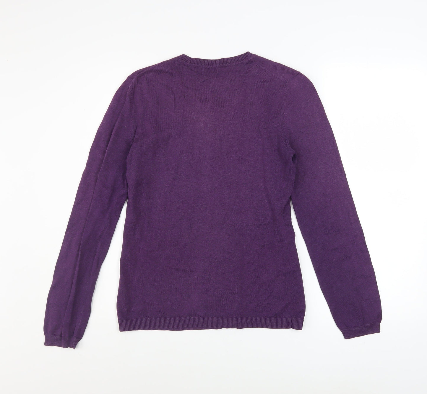 Jackpot Women’s Purple Cotton Button Cardigan Size S
