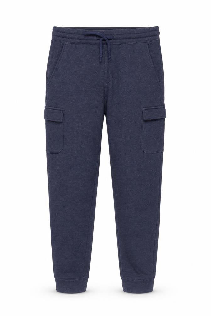 Gap Men Blue Cotton Jogger Sweatpants M Regular Fit Activewear Trousers