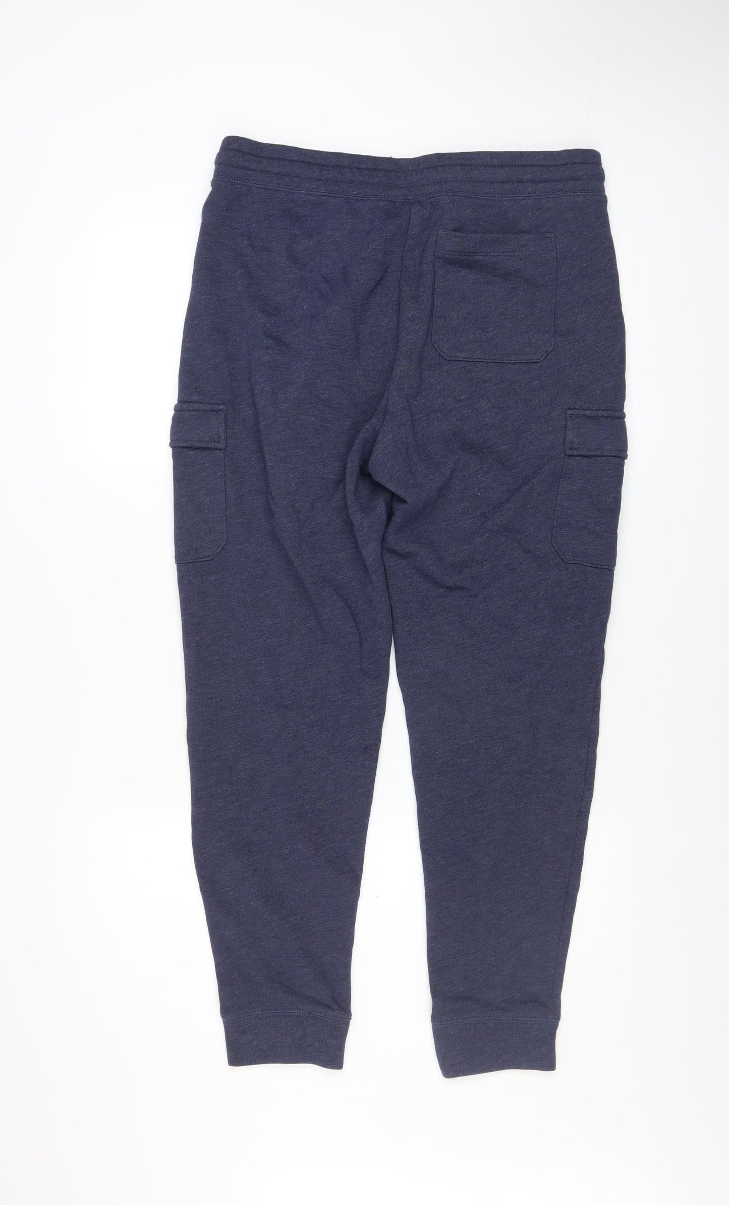 GAP Men Blue Cotton Jogger Sweatpants M Regular Fit Activewear Trousers
