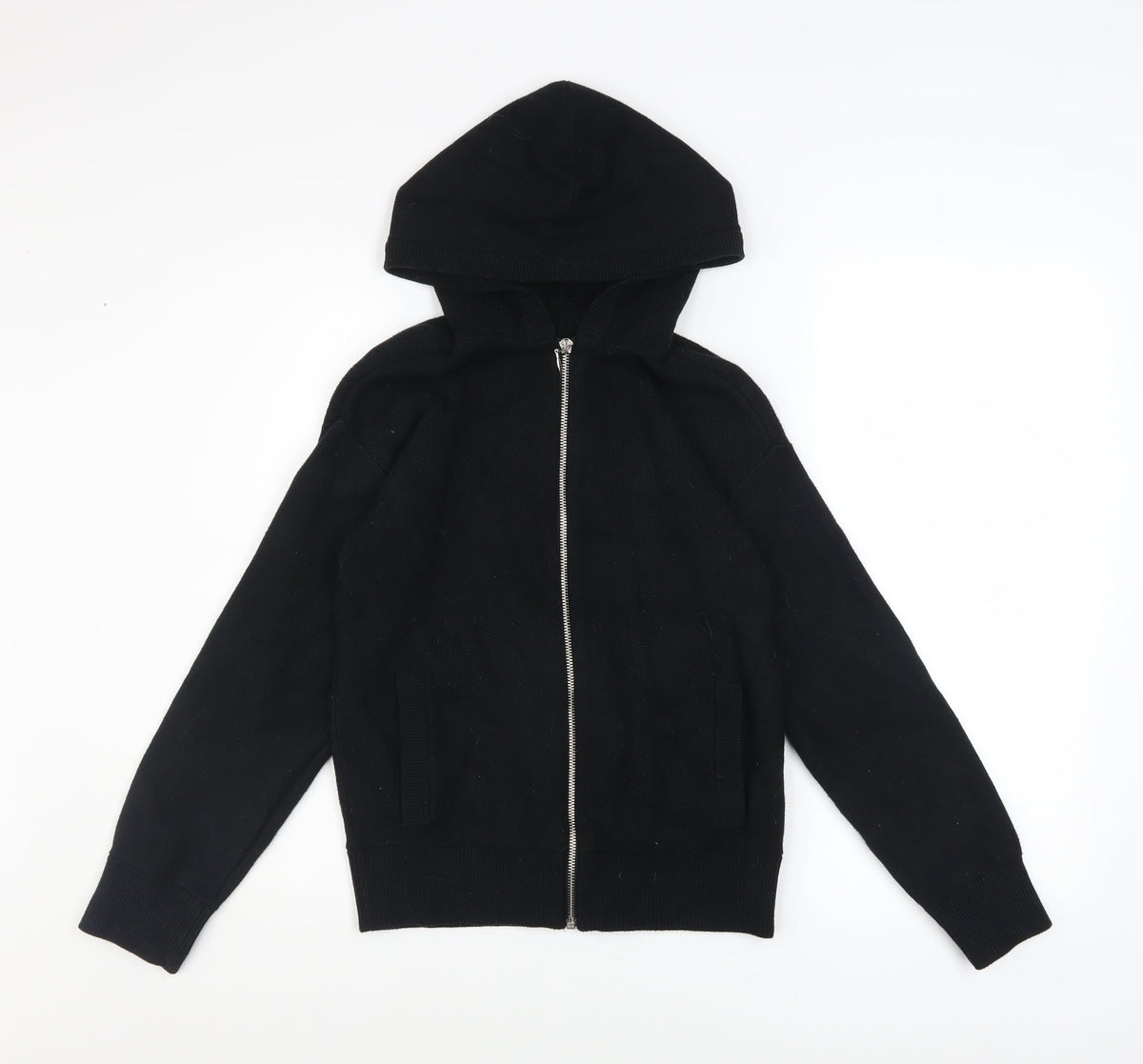 Marks & Spencer Women’s Black Hooded Zip Basic Jacket Size S