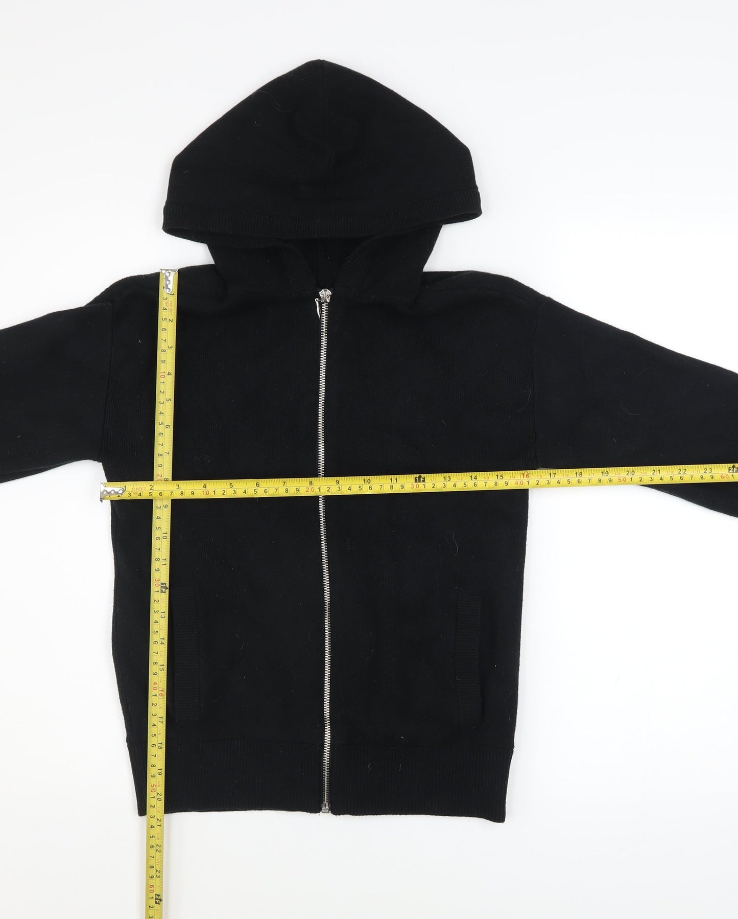 Marks & Spencer Women’s Black Hooded Zip Basic Jacket Size S