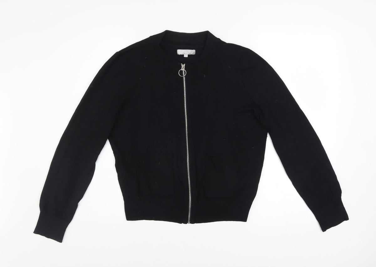 Red Herring Women’s Black Size 14 Full Zip Knit Casual Jacket