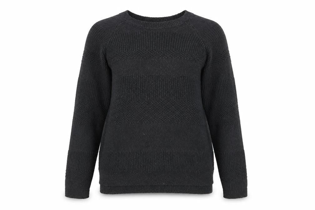 FatFace Women’s Black Cotton Crew Neck Long Sleeve Jumper Size 12