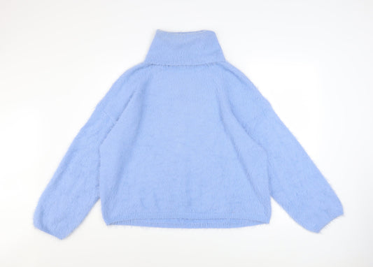 Vero Moda Women’s Blue Roll Neck Long Sleeve Pullover Jumper XL