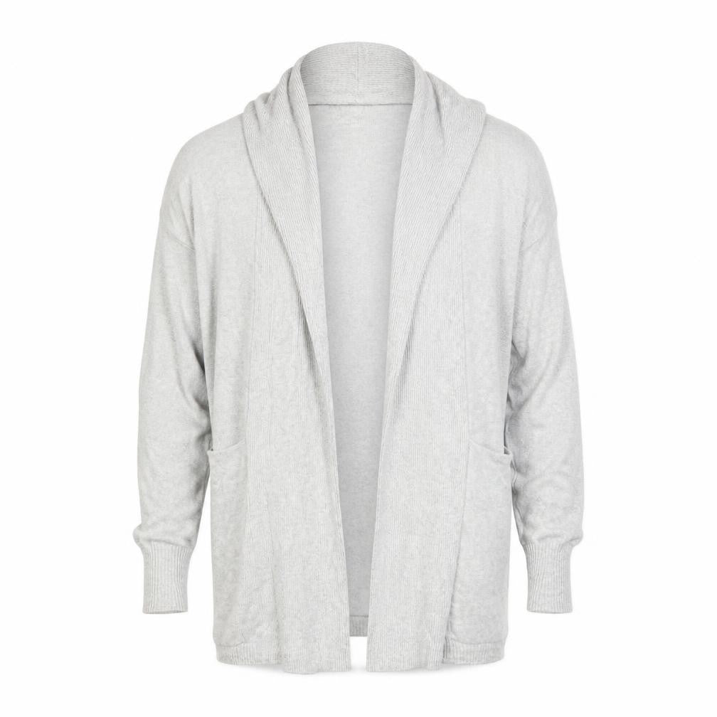 Topman Men Grey XS Cotton Knit Open Cardigan Jumper