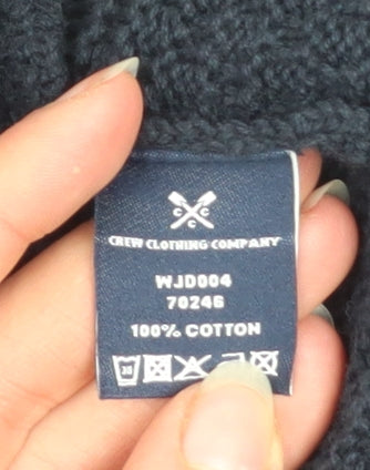 Crew Clothing Company Women’s Blue Knit Open Cardigan Size M
