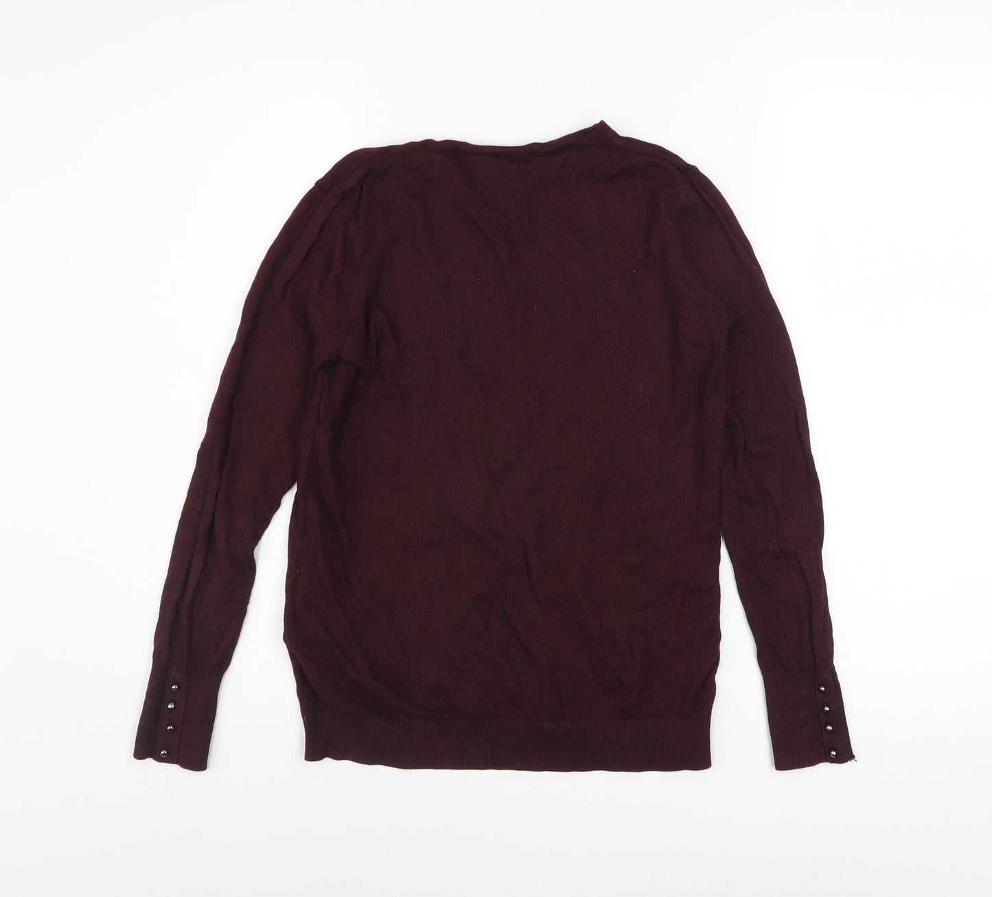 Warehouse Women’s Brown Long Sleeve Crew Neck Pullover Jumper UK 12