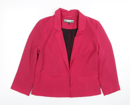 Next Women Pink Size 10 Classic Single-Breasted Blazer