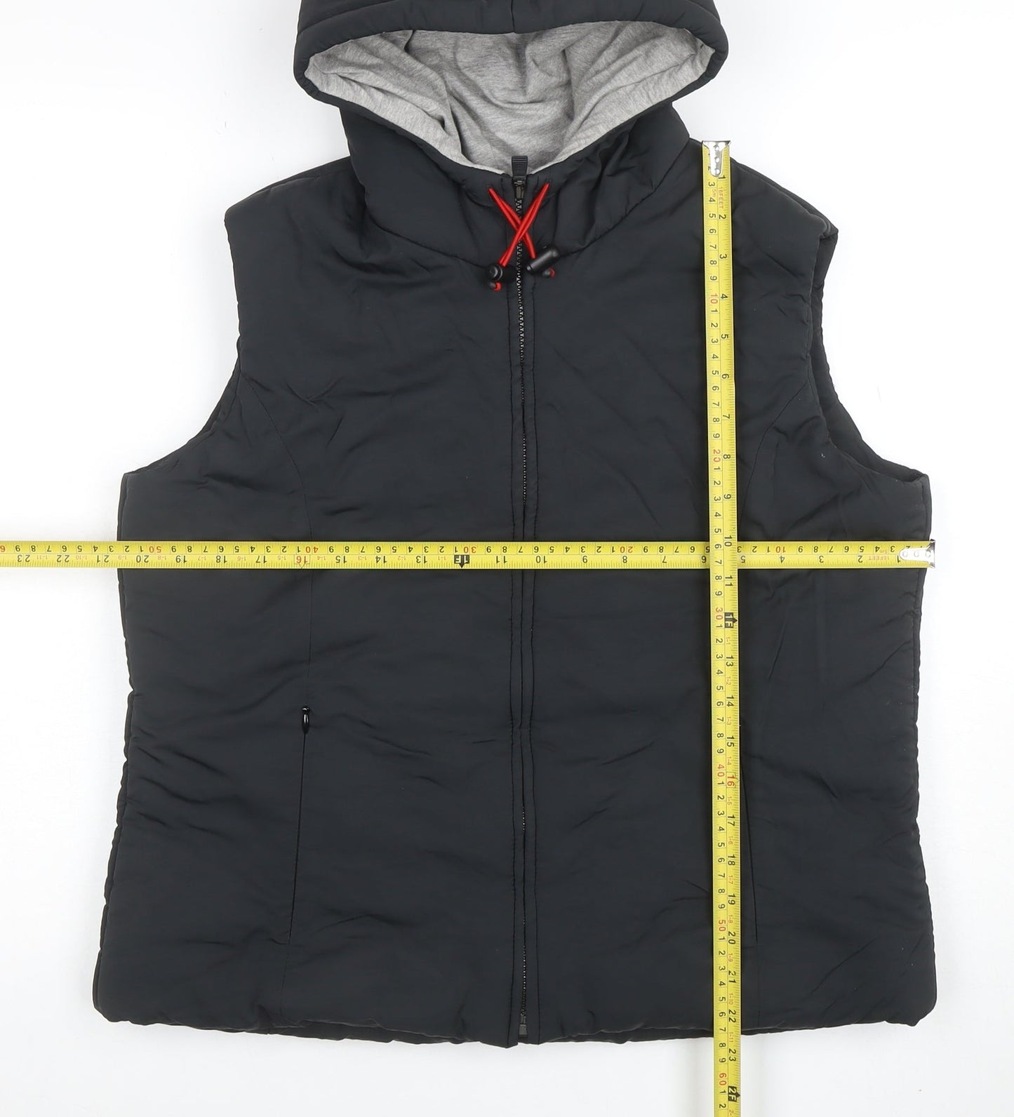 Marks and Spencer Men's Black Hooded Puffer Waistcoat Size L 42in