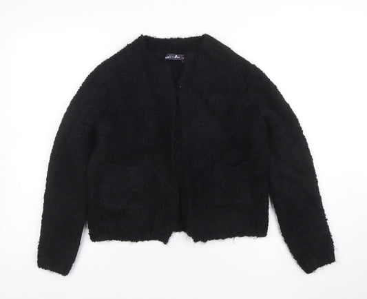 Marks and Spencer Women’s Black Short Fleece Open Jacket Size S