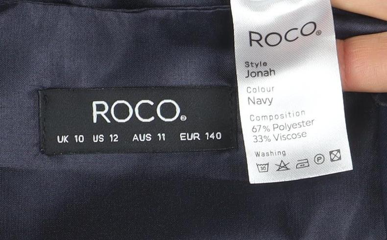ROCO Teens Navy Blue Tuxedo Suit Waistcoat Size 12 Formal Lined