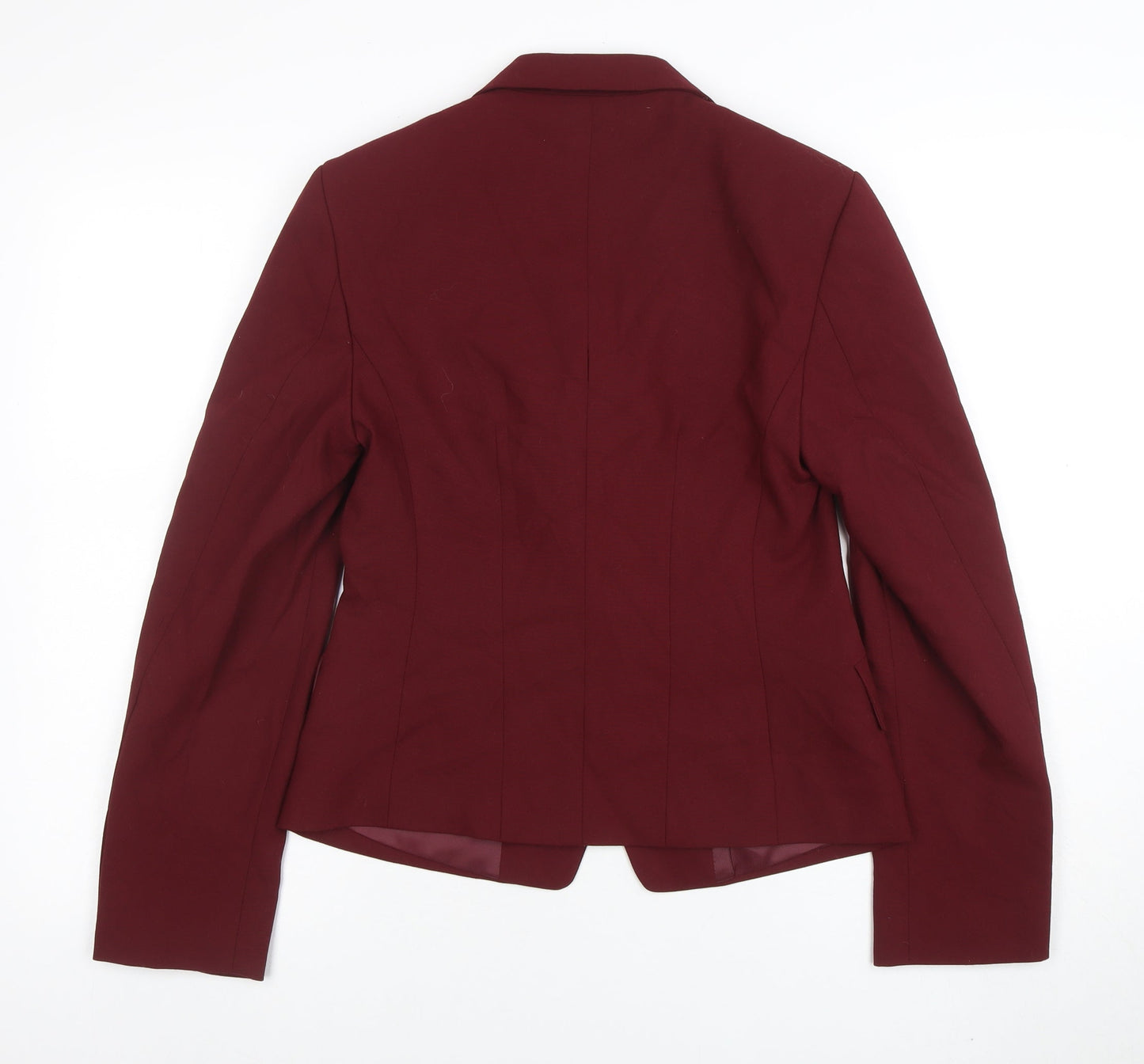 Marks and Spencer Women's Red Size 8 Tailored Blazer Jacket