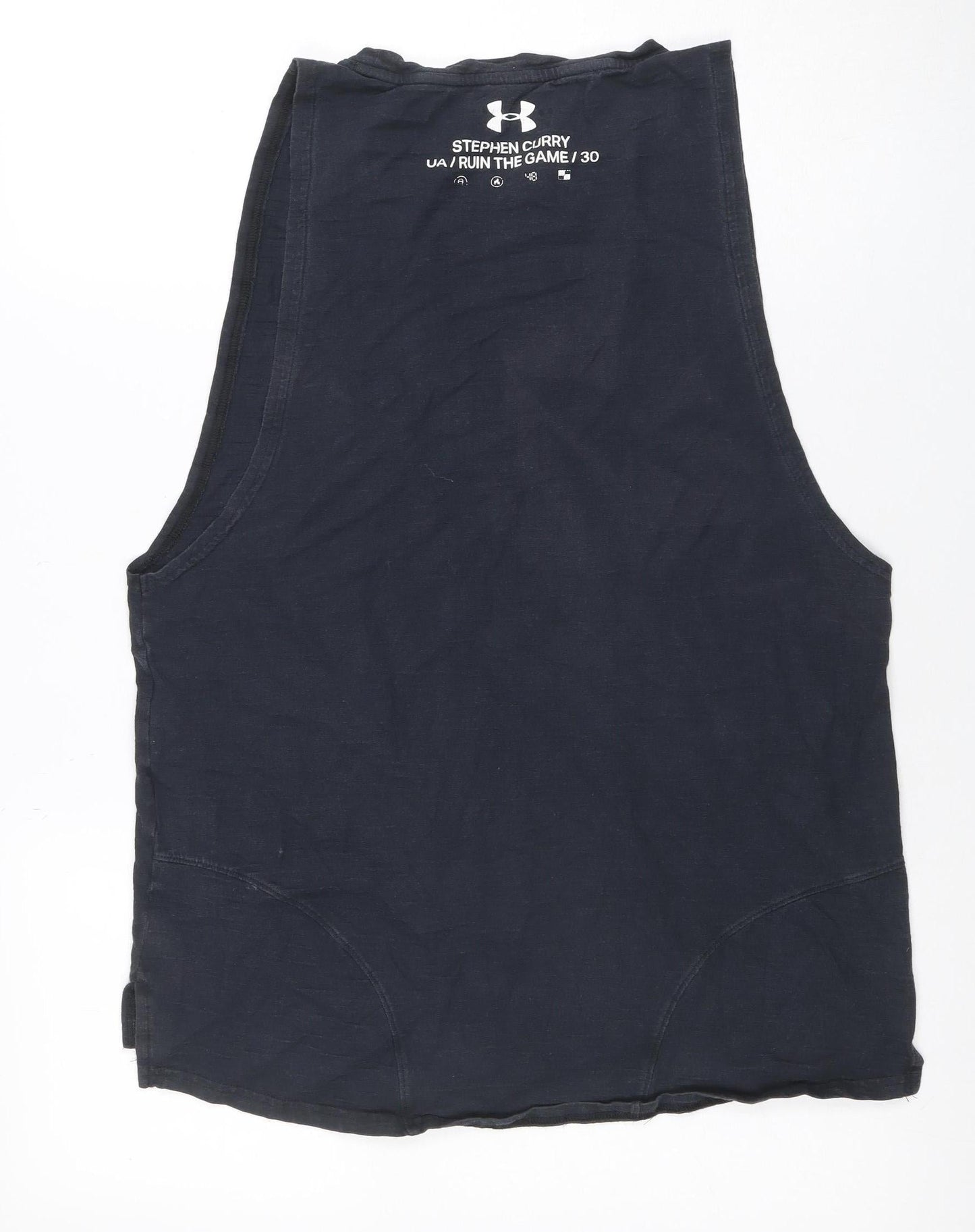 Under Armour Men’s Black Sleeveless Stephen Curry HeatGear Athletic T-Shirt M