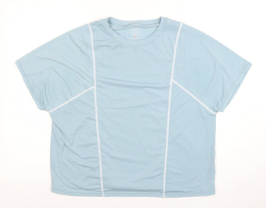 Sweaty Betty Women’s Light Blue Relaxed Fit Short Sleeve Active T-Shirt Size L