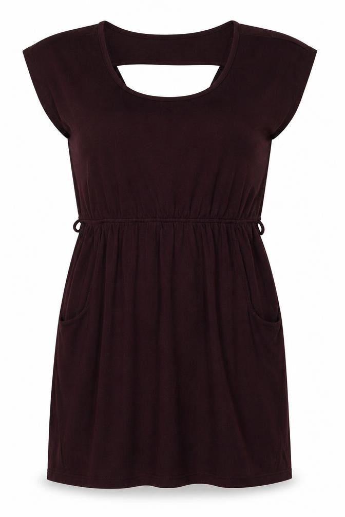 Purple Women's Brown Size 14 Sleeveless Bodycon Stretch Dress