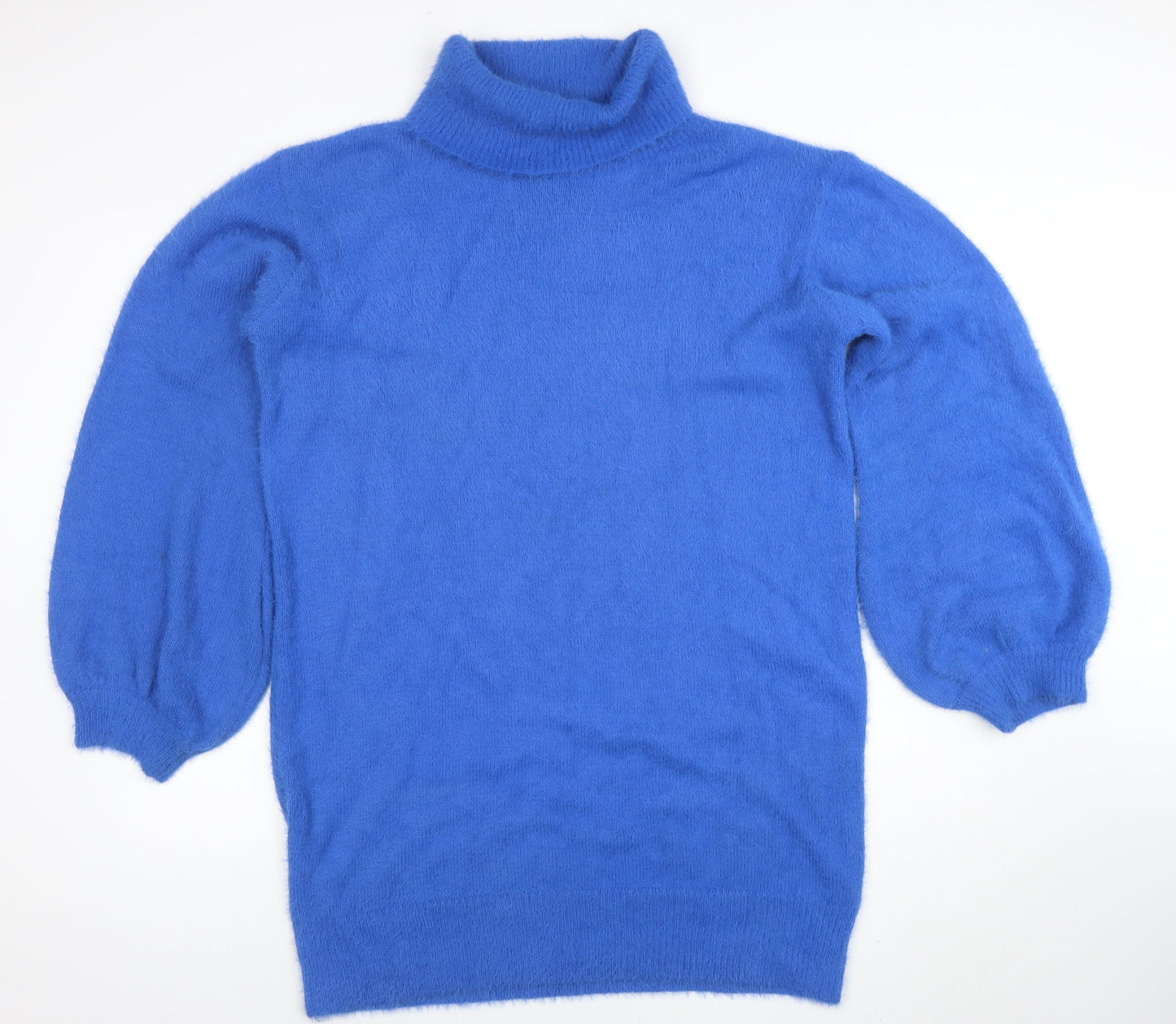 In The Style Women’s Blue Roll Neck Knit Jumper Dress Size 14