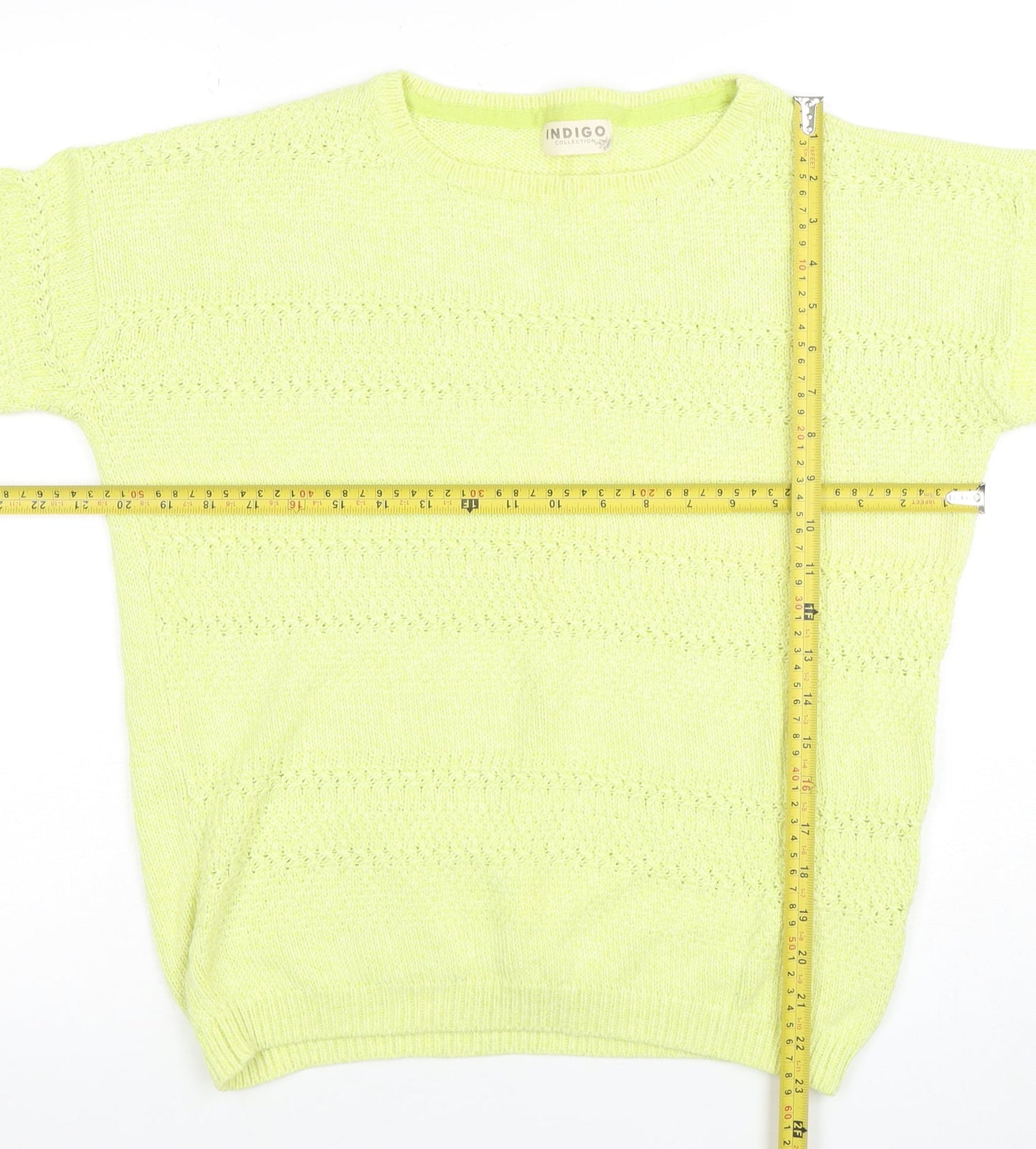 Marks and Spencer Women’s Green Cotton Knit Jumper Size 12