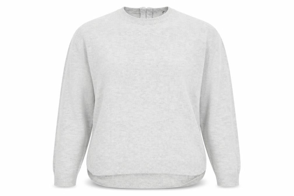H&M Womens Grey XS Crew Neck Long Sleeve Knit Pullover Jumper