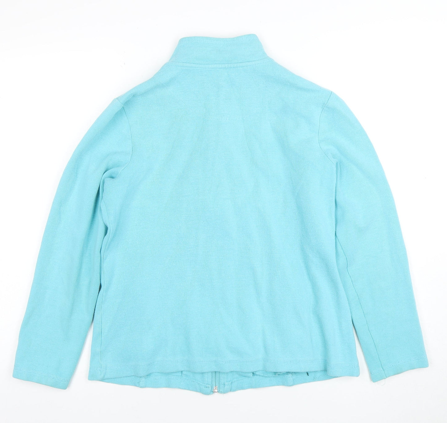 Dash Women's Blue Full Zip Hoodie Cotton Blend UK 10