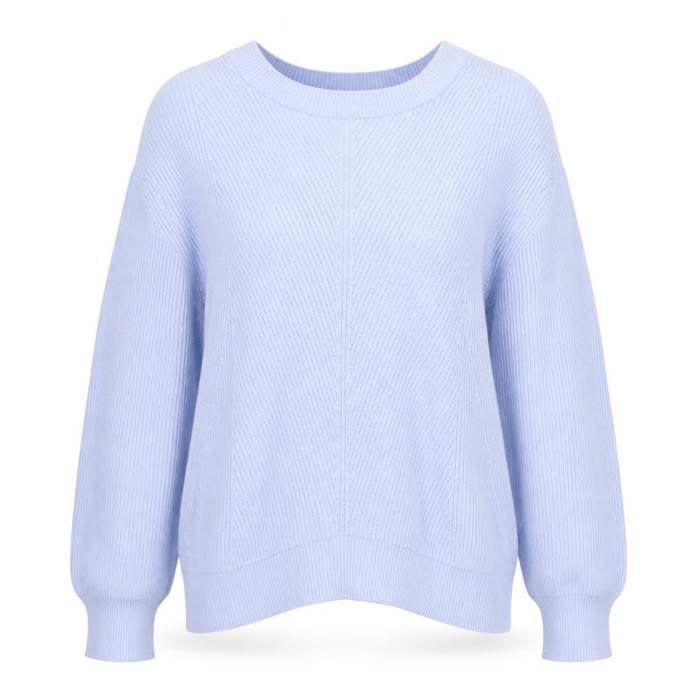 Marks & Spencer Women’s Blue Cotton Knit Crew Neck Jumper M