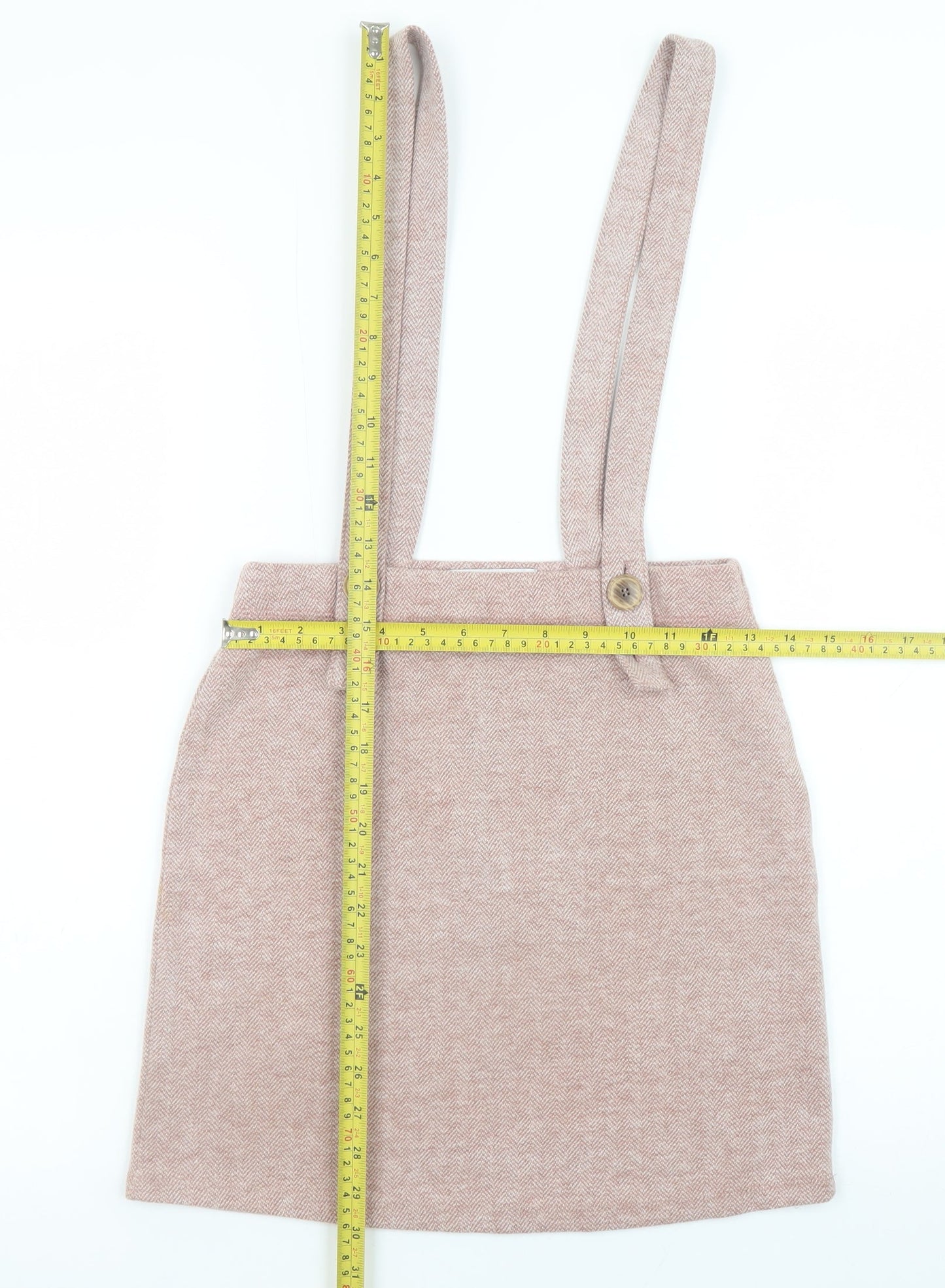 Hollister Women’s Beige A-Line Button Strap Skirt XS