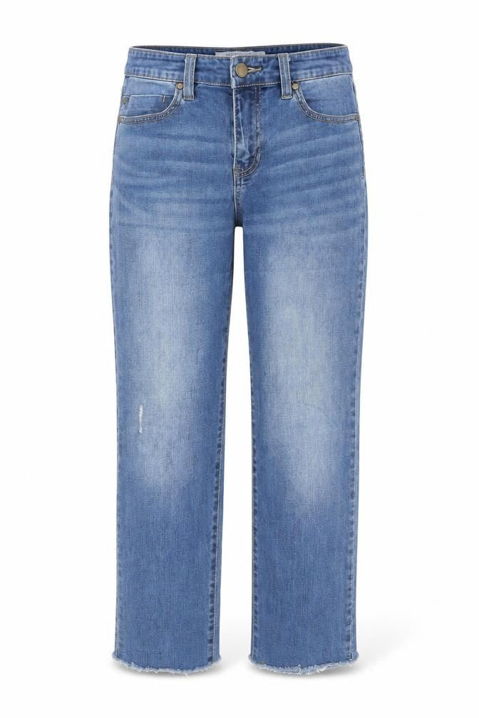 Liverpool Los Angeles Womens Blue Cropped Stretch Jeans Size 6