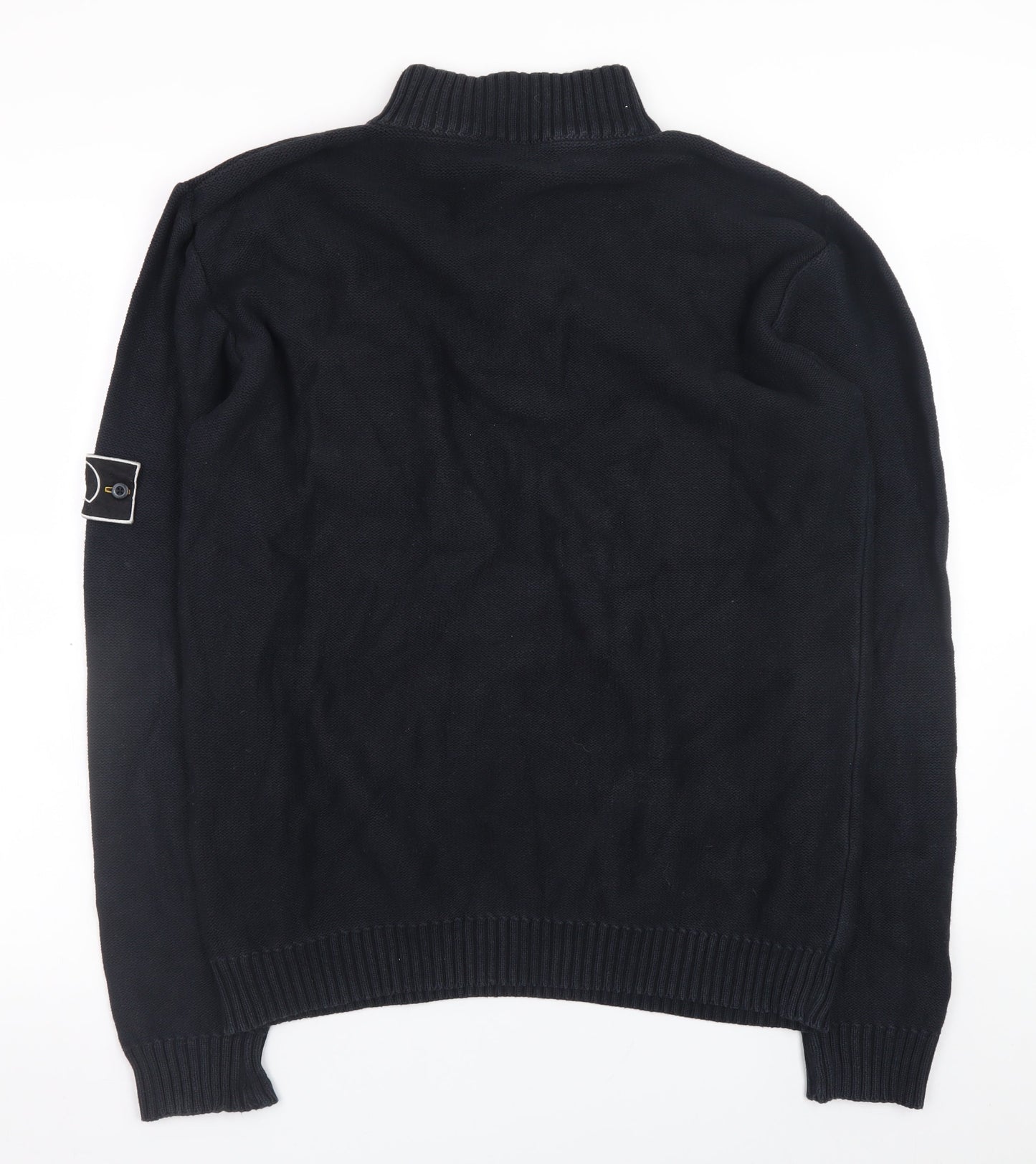 Leeds Originals Men’s Black XL Cotton Henley Jumper