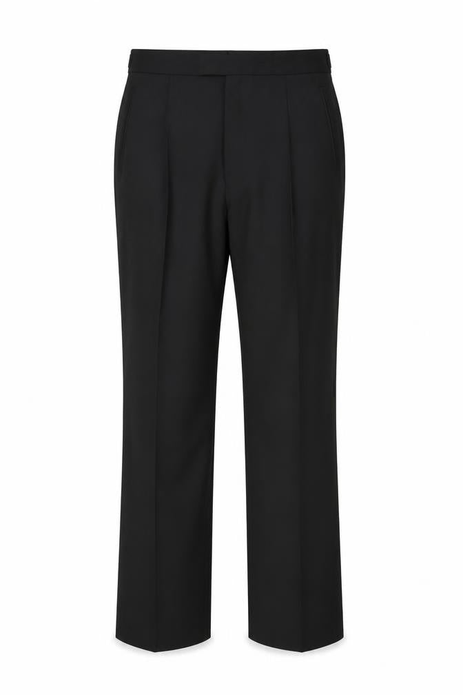 Skopes Men's Black 36S Wool Blend Formal Dress Pants