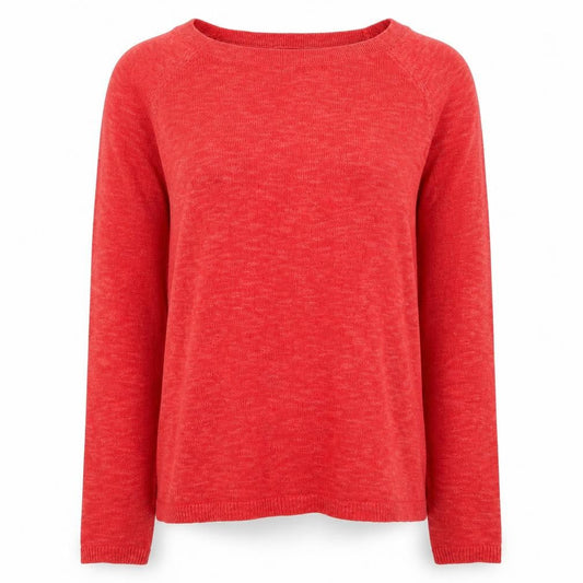 Gap Men Red Cotton Crew Neck Pullover Jumper Size M