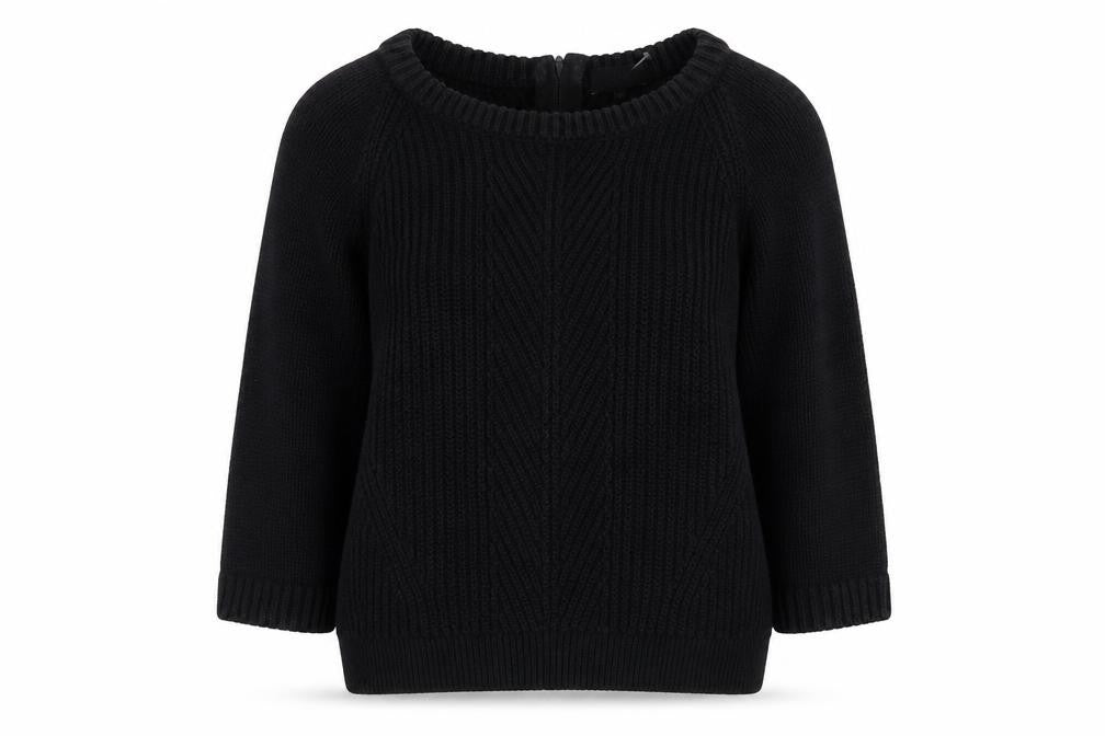Next Women's Black Chunky-Knit Pullover Jumper Size 12