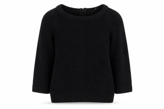Next Women's Black Chunky-Knit Pullover Jumper Size 12