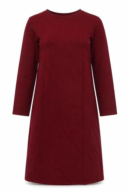 Marks & Spencer Women Red Tall Size 10 Shift Midi Dress