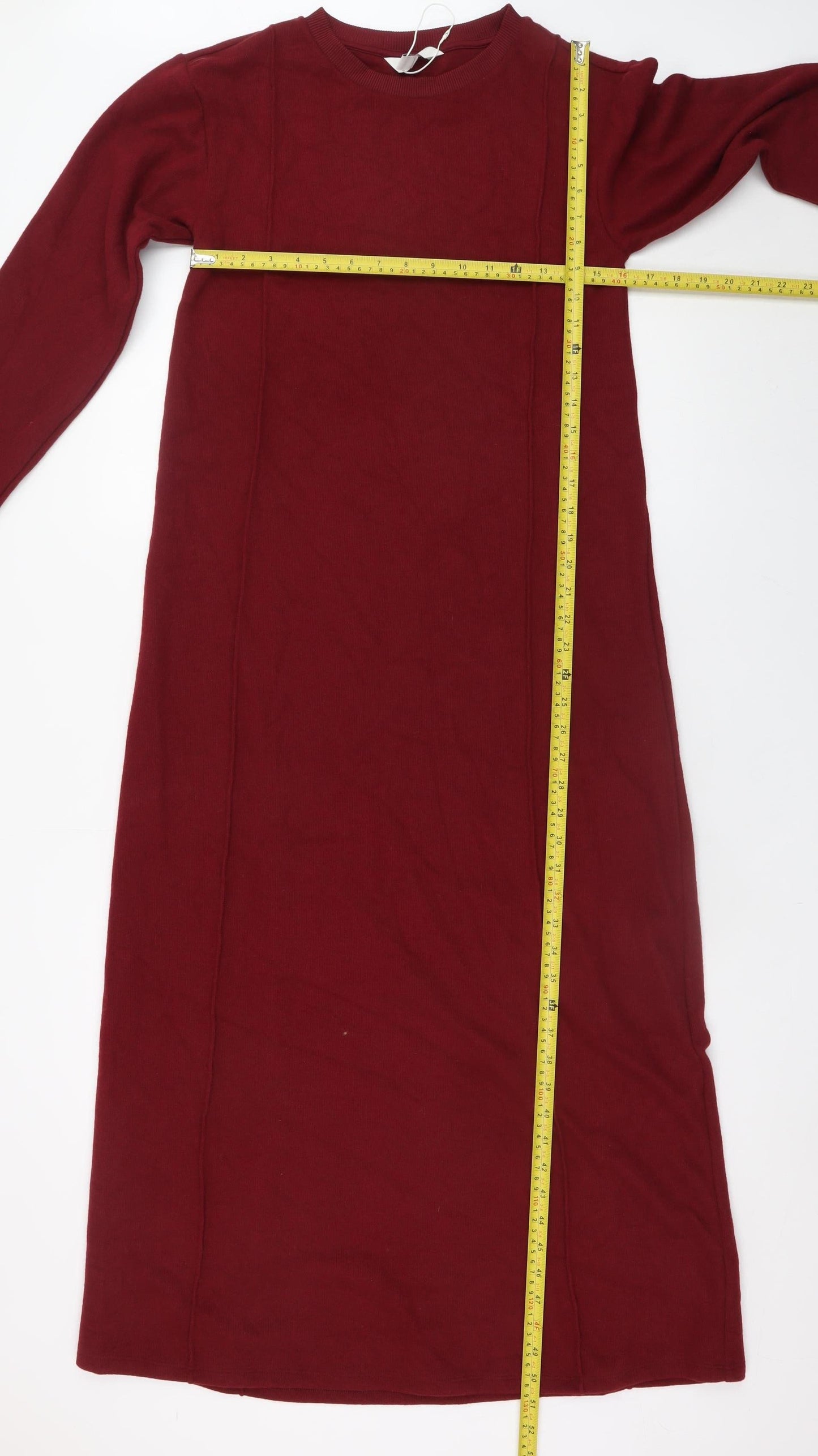 Marks and Spencer Women Red Tall Size 10 Shift Midi Dress