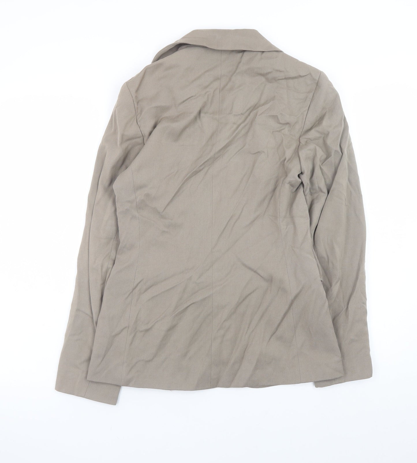 MONO Women Beige Size 10 Single Breasted Blazer