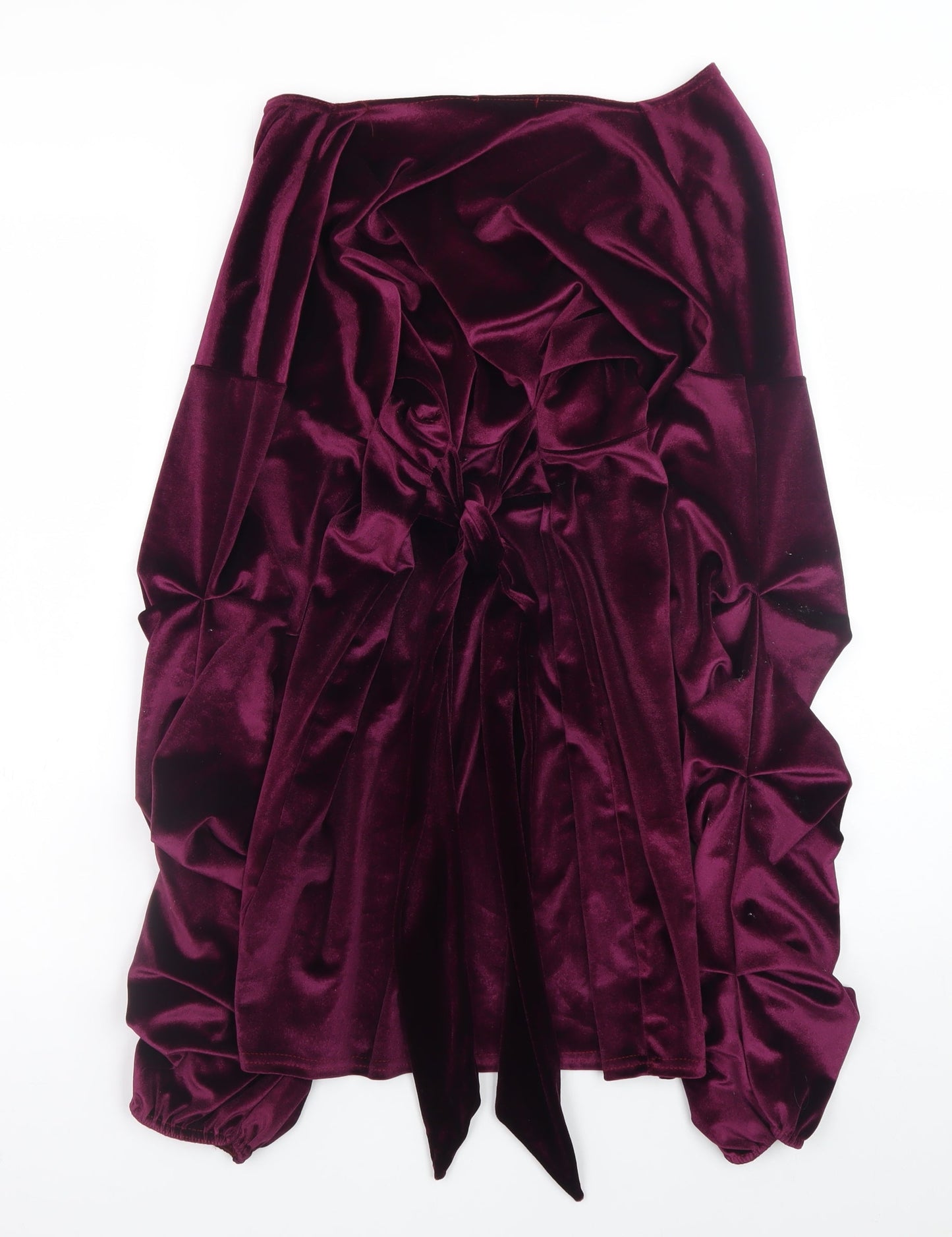 PrettyLittleThing Women's Purple Velvet Bodycon Dress Size 14