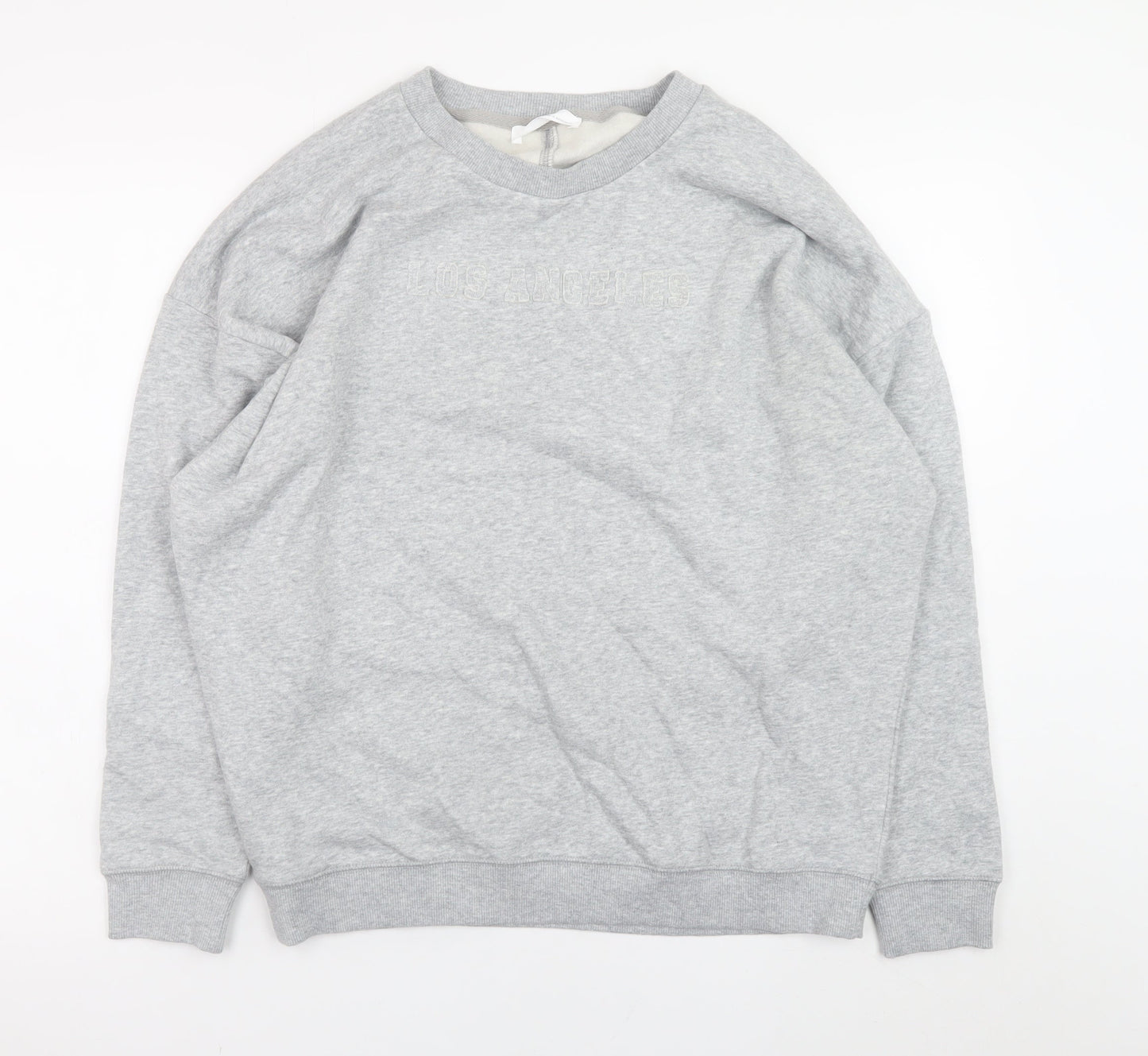 Marks and Spencer Men's Grey XS Los Angeles Embroidered Sweatshirt