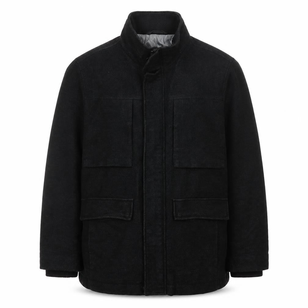 Marks and Spencer Men’s Black Wool Blend 2XL Overcoat Jacket