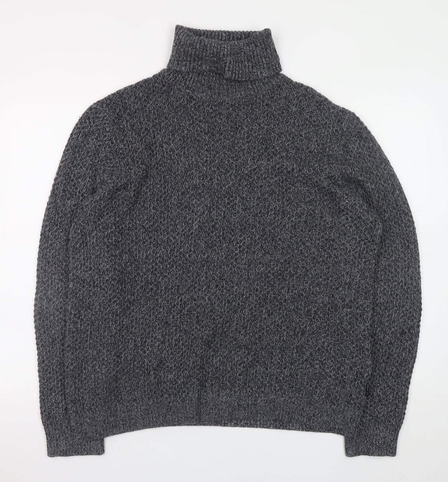 Ted Baker Men's Grey XXL Roll Neck Wool Jumper