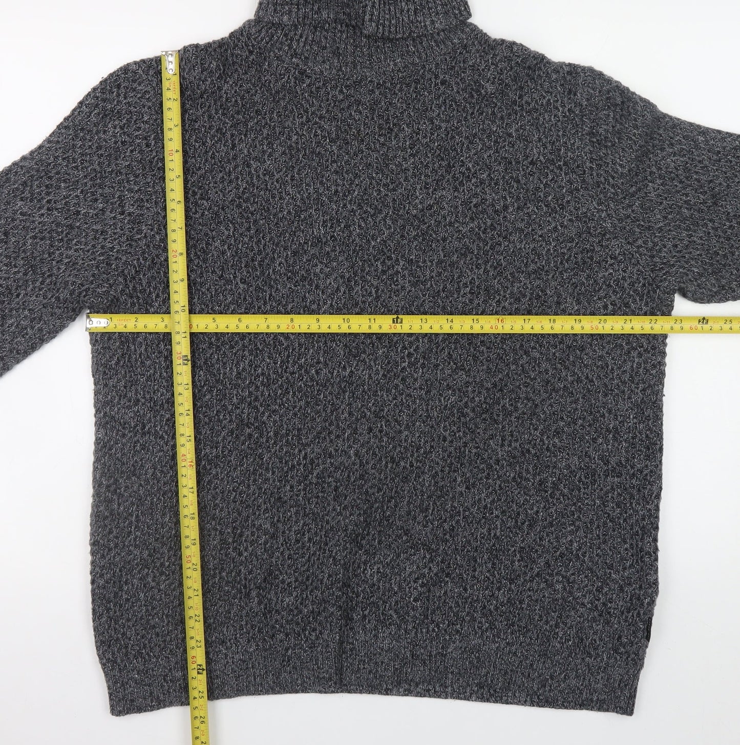 Ted Baker Men's Grey XXL Roll Neck Wool Jumper