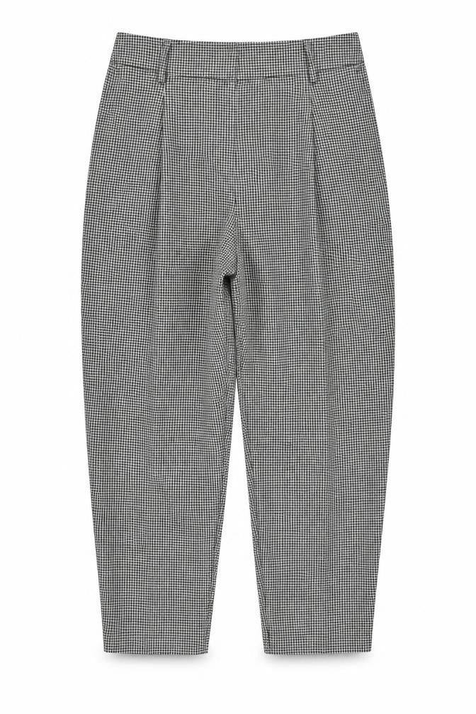 George Women's Black & White Check Trousers Size 16 Classic Fit