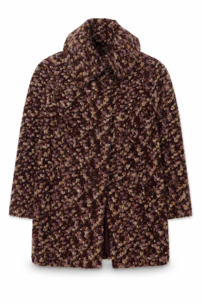 Marks & Spencer Per Una Women’s Brown Size 14 Wool Blend Overcoat