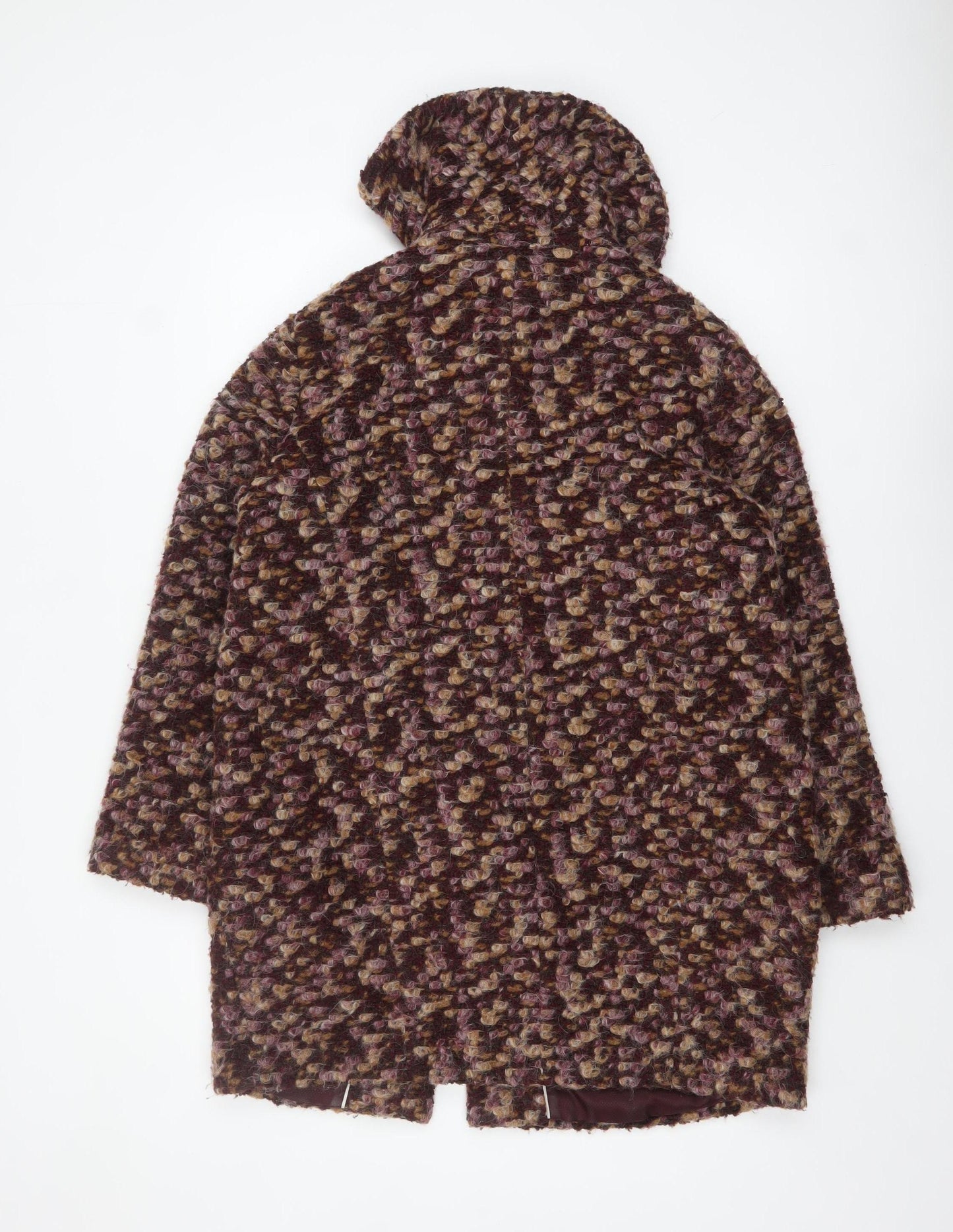 Marks and Spencer Per Una Women’s Brown Size 14 Wool Blend Overcoat