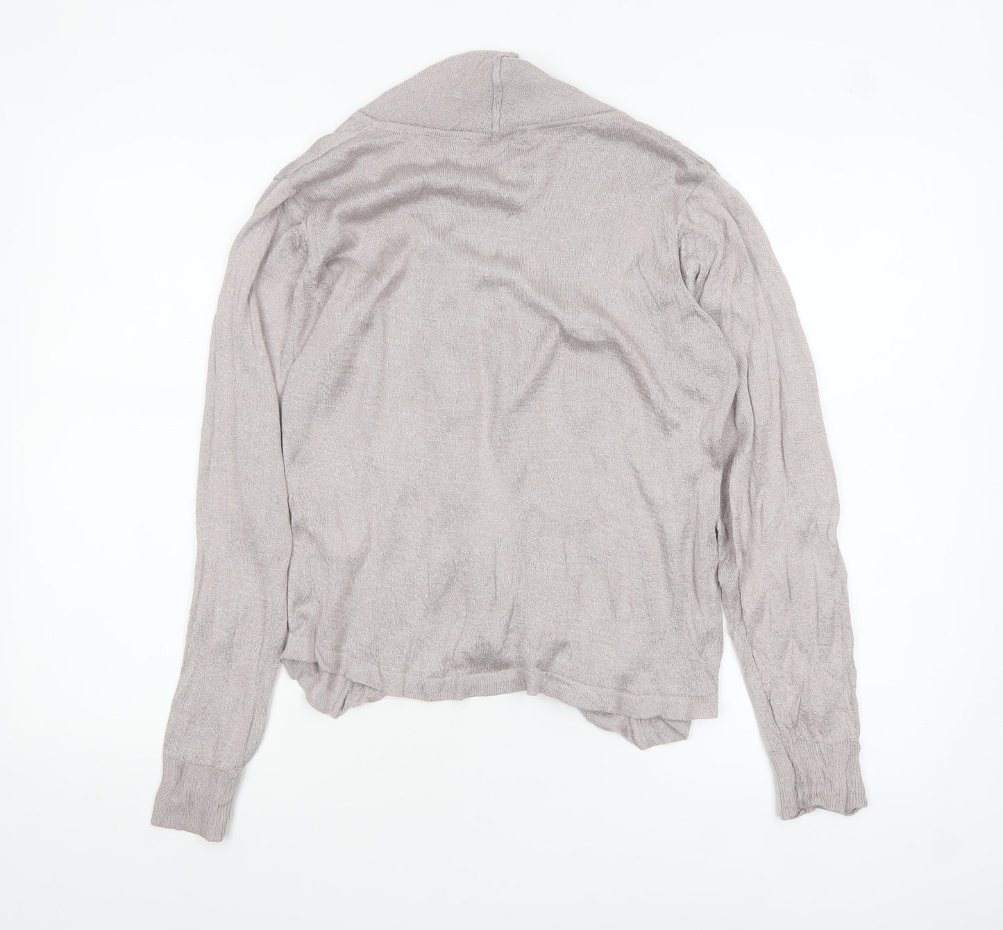 Sandwich Womens Grey Open Knit Long Sleeve Cardigan M