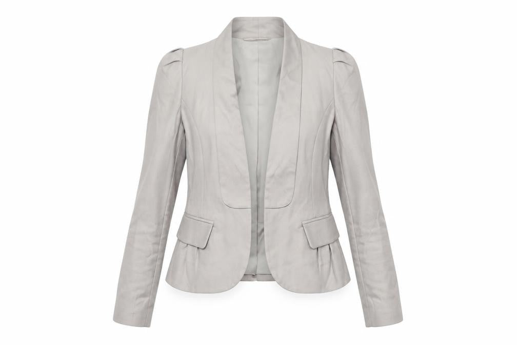 French Connection Women’s Beige Tailored Shawl Blazer Size 8