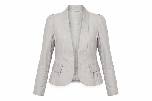 French Connection Women’s Beige Tailored Shawl Blazer Size 8