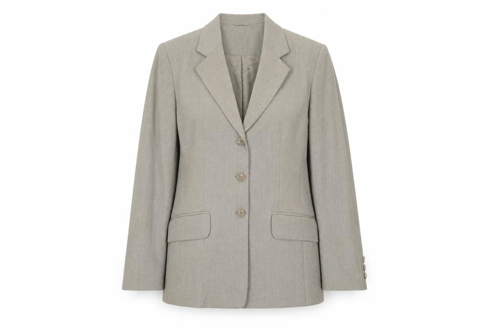 Next Women's Grey Single-Breasted Blazer Jacket Size 8 Classic Fit