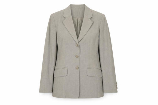 Next Women's Grey Single-Breasted Blazer Jacket Size 8 Classic Fit