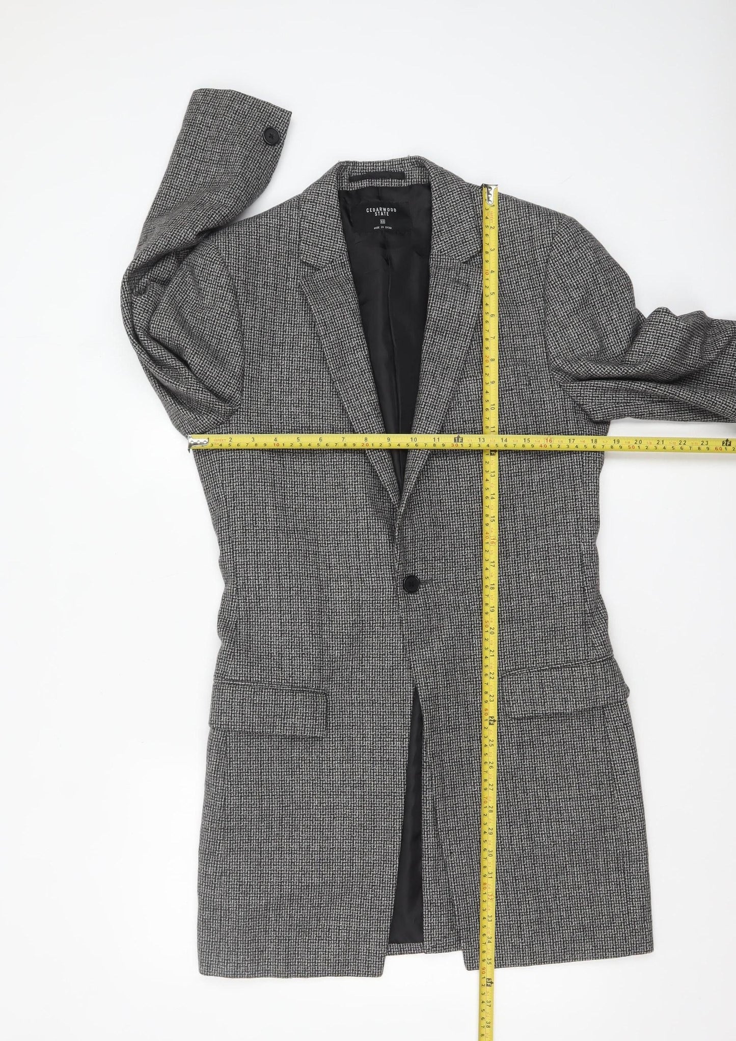 Cedarwood State Men's Grey Tweed Classic Blazer XS