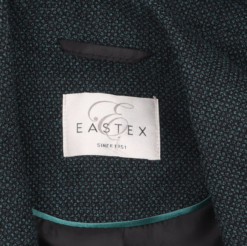 Eastex Women's Green Single Breasted Blazer Size 18 Classic Fit
