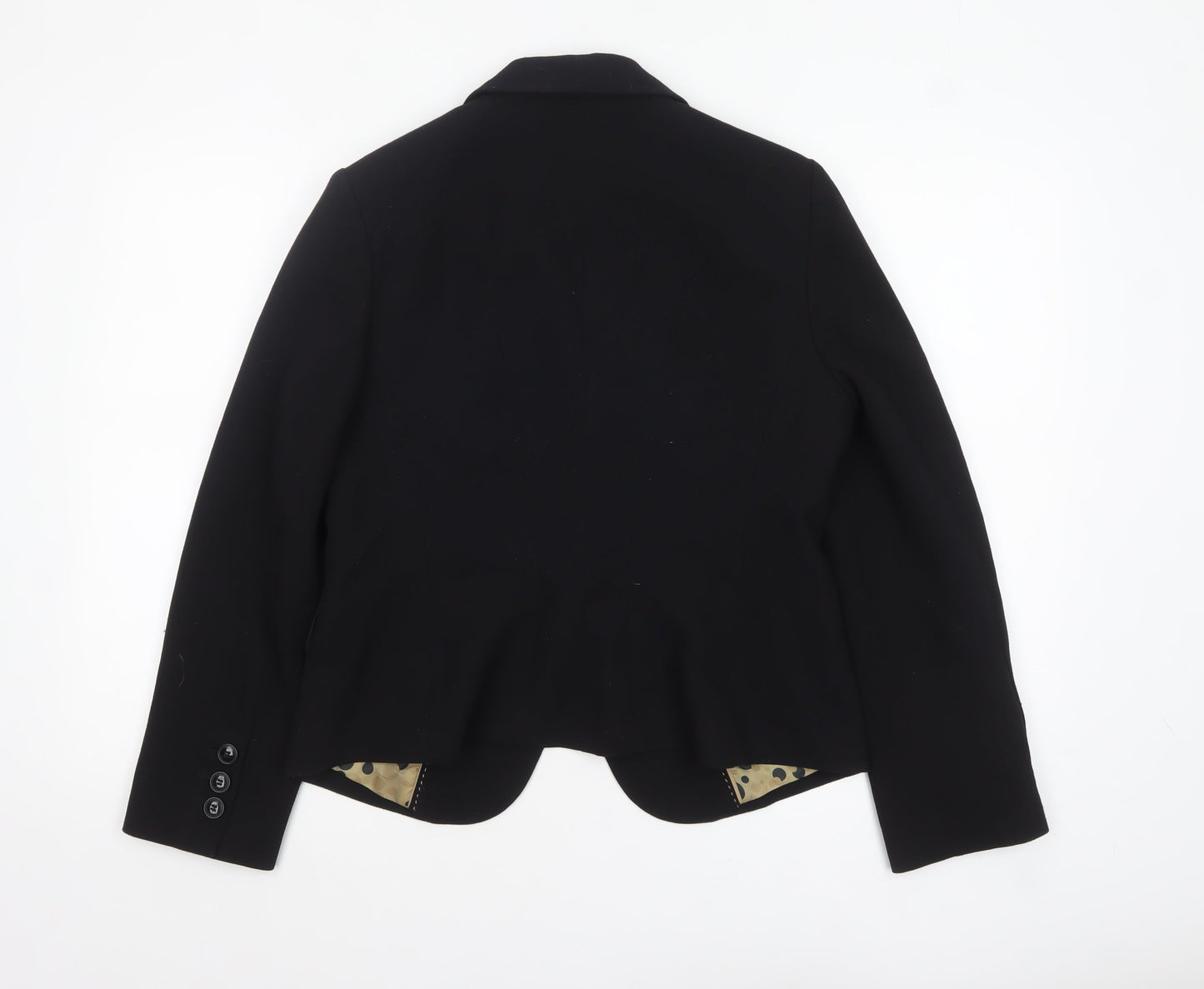 Marks & Spencer Women Black Size 14 Single-Breasted Blazer